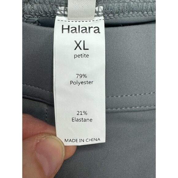 Halara Women's Flex High Waist Pleated Gray Wide Leg Pants - Size XL-P (34x27) - Picture 4 of 4